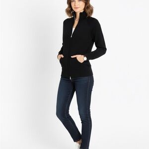 One Girl Who Textured Black Jacket